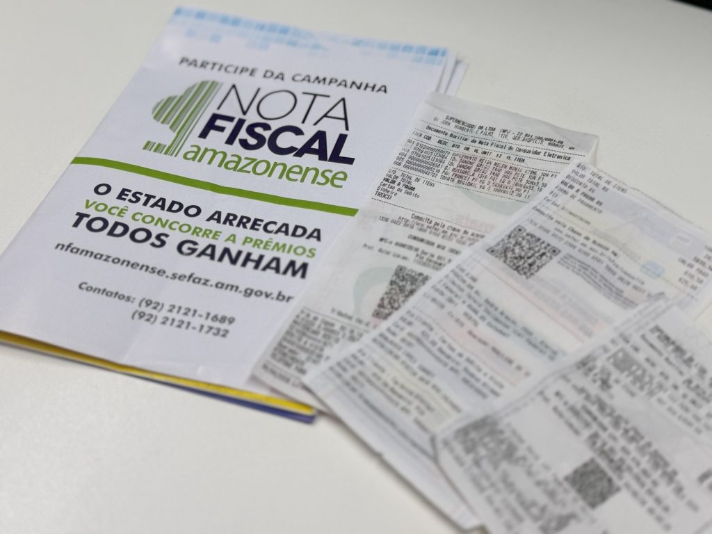 Sorteios da Nota Fiscal Amazonense distribuirão R$ 161 mil em prêmios