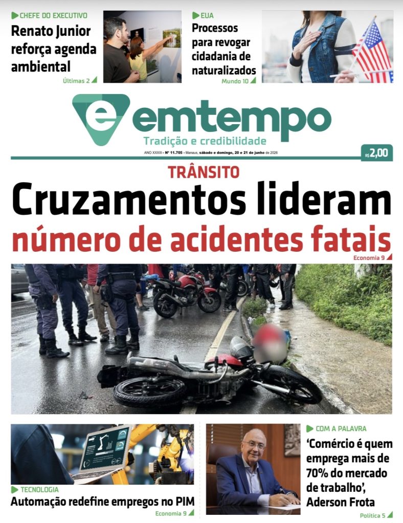 Jornal Em Tempo de 20 e 21 de junho de 2026 está disponível para download