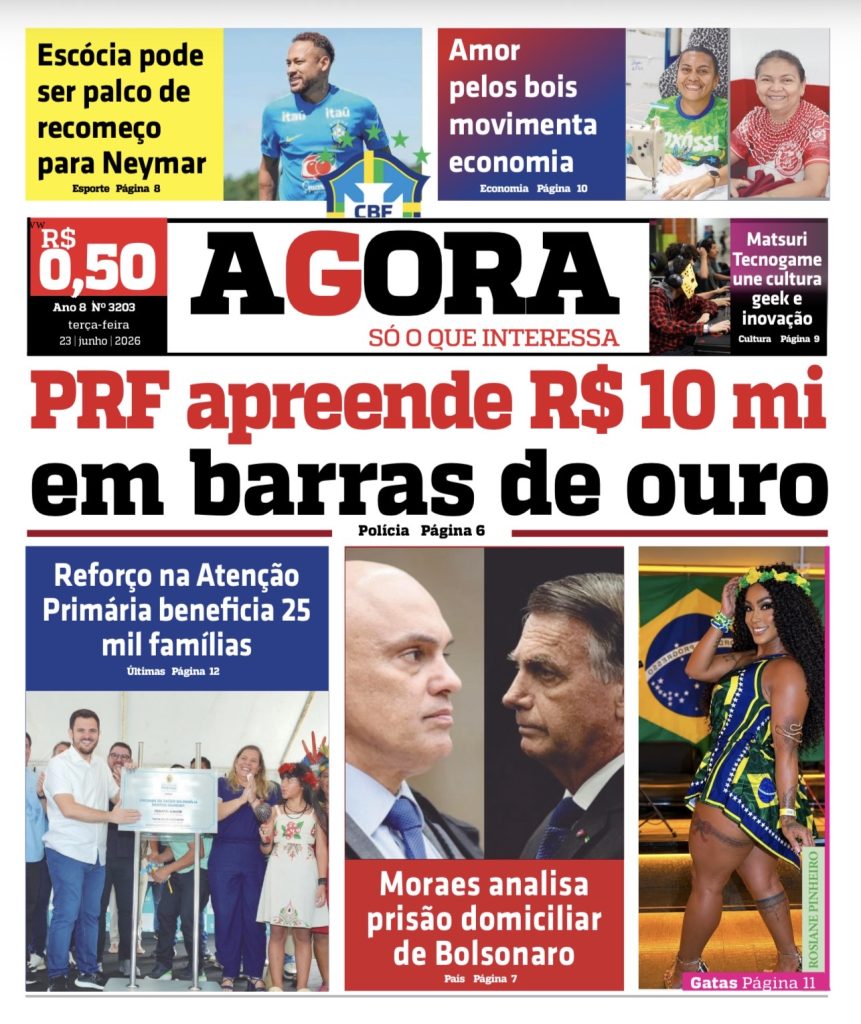Jornal AGORA – terça-feira, 23 de junho de 2026
