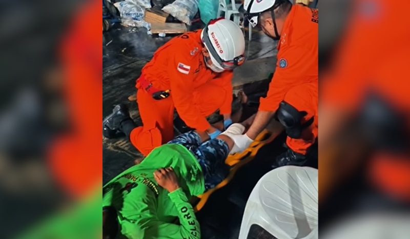 Corpo de Bombeiros realiza resgate no Porto de Parintins