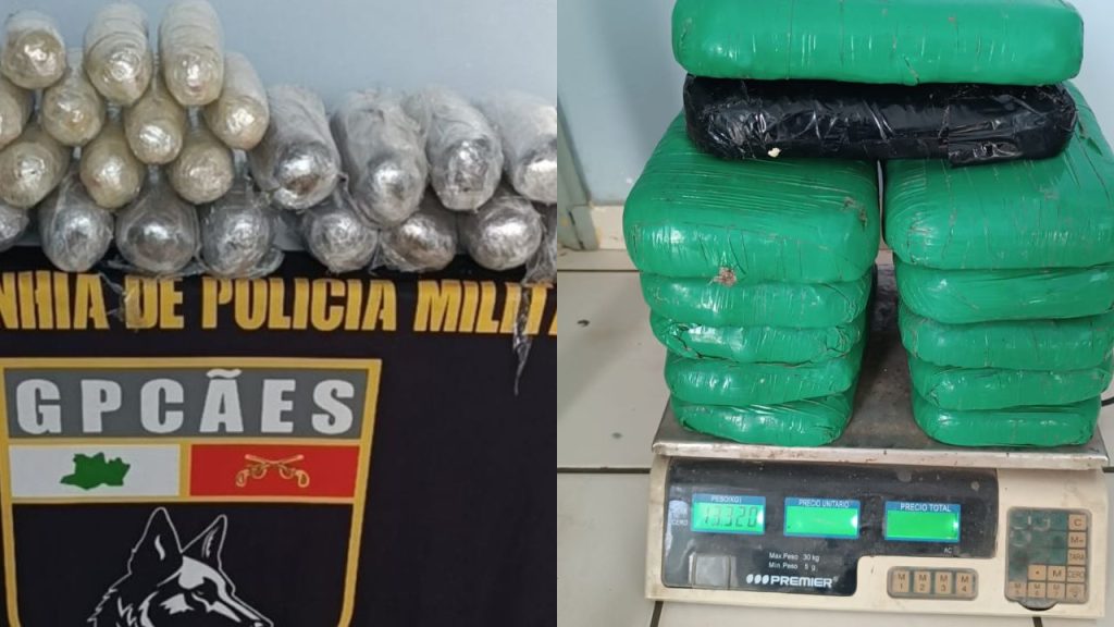 Forças de Segurança apreendem 35 kg de drogas e prendem seis no Amazonas