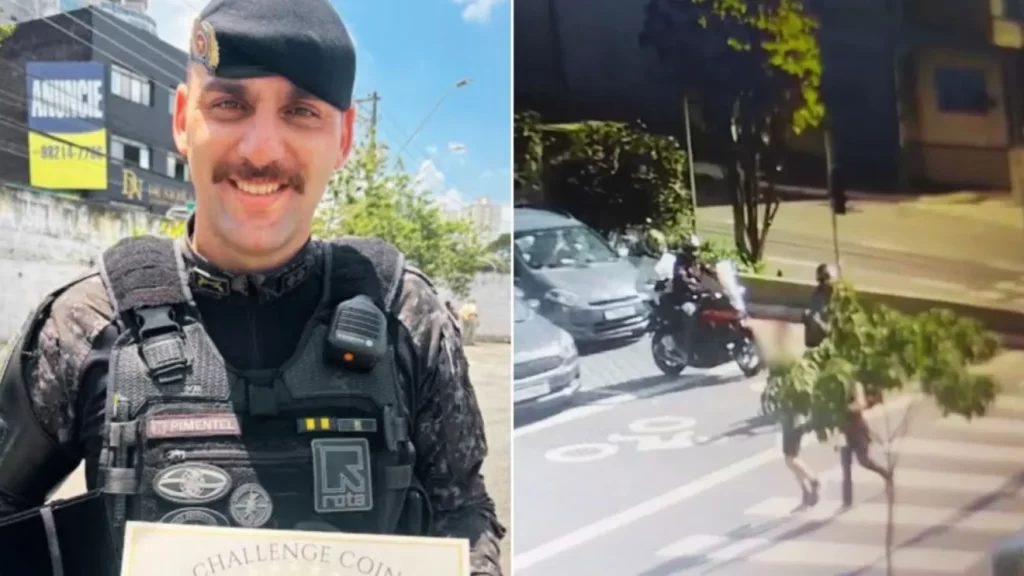 Imagens revelam fuga de suspeitos após atentado contra policial em SP