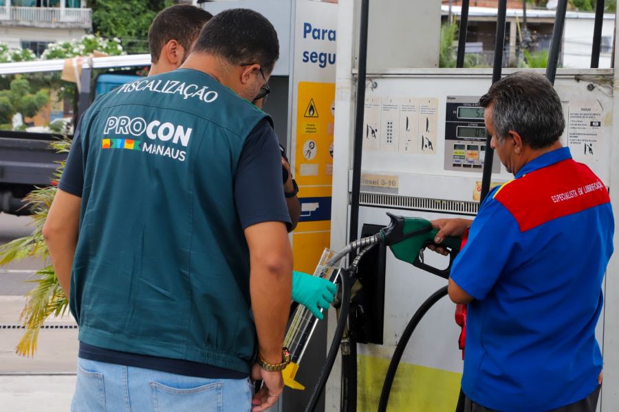 Procon Manaus revela queda no diesel e aumento na gasolina aditivada