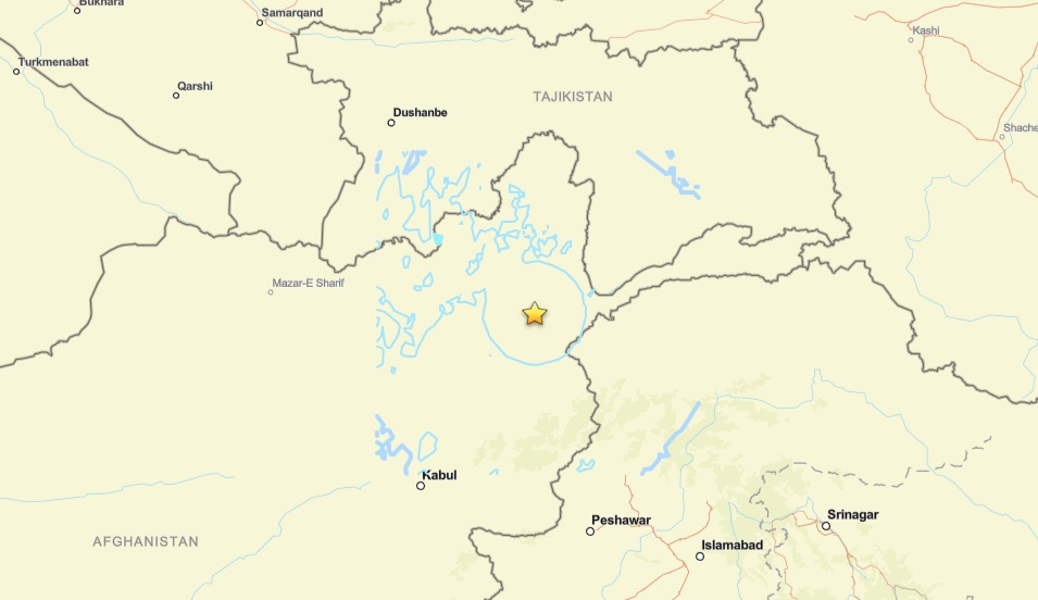 Terremoto de magnitude 6 atinge região de Hindu Kush no Afeganistão