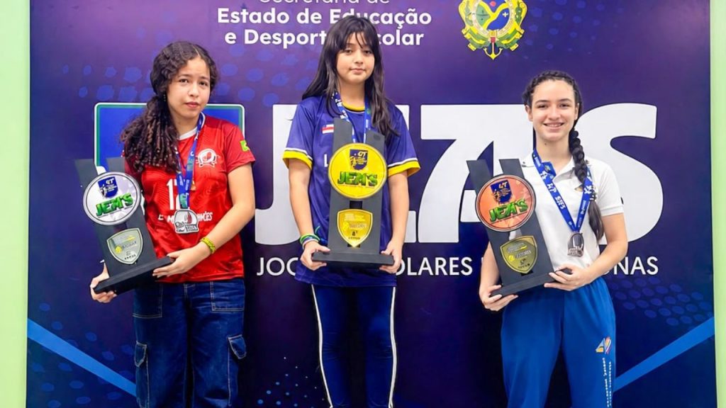 Isabella Nattrodt conquista ouro no xadrez nos Jogos Escolares do Amazonas