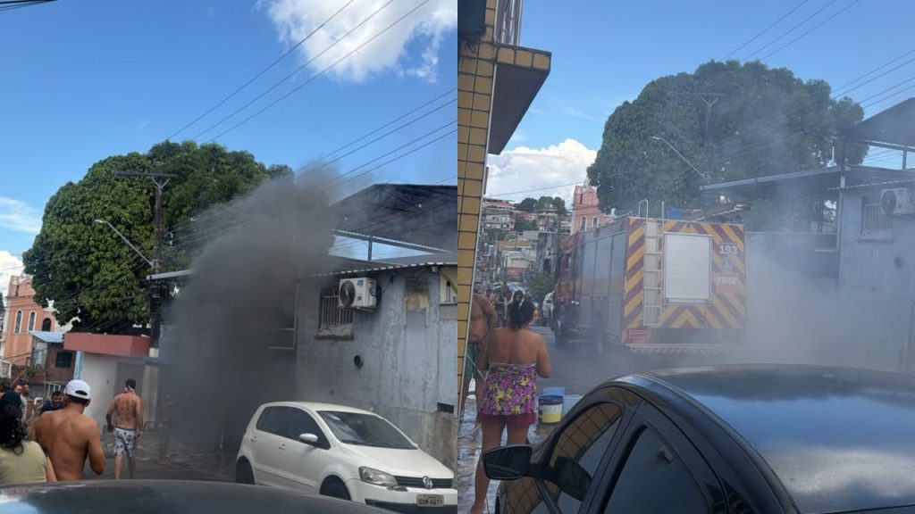 Incêndio atinge residência no bairro Santo Antônio em Manaus