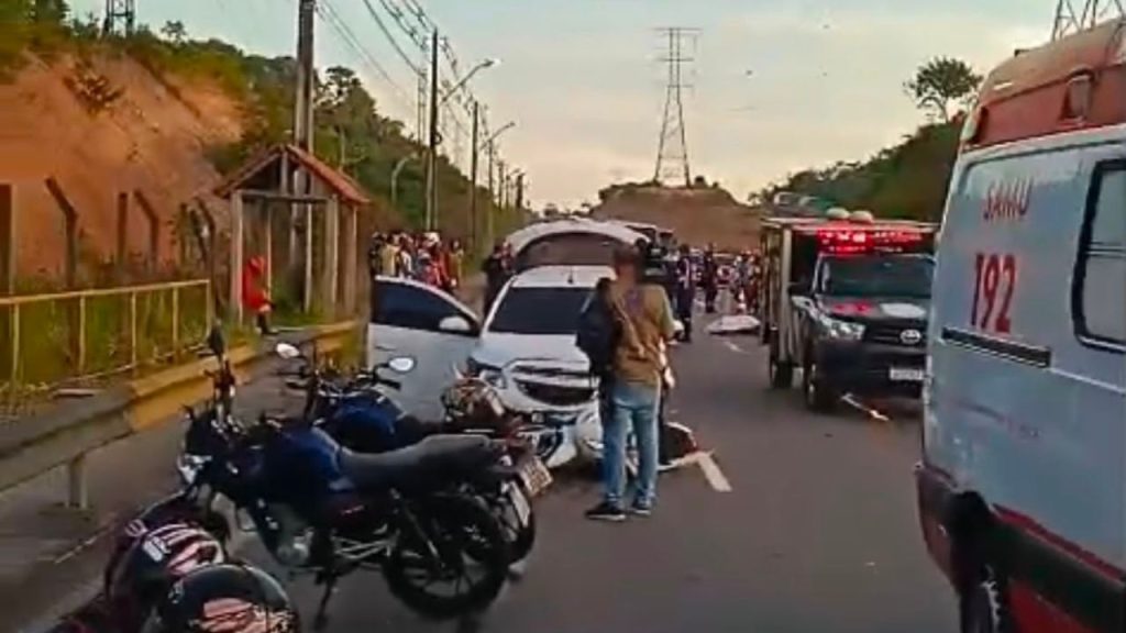 Agente de portaria morre em acidente na Avenida das Flores em Manaus