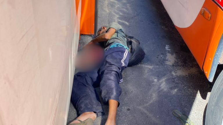 Homem tem braço esmagado por ônibus em terminal do Ouro Verde, Manaus
