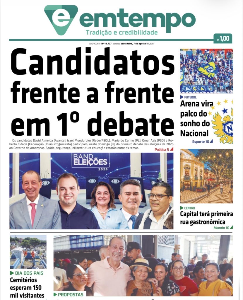 Jornal Em Tempo – sexta-feira, 7 de agosto de 2026