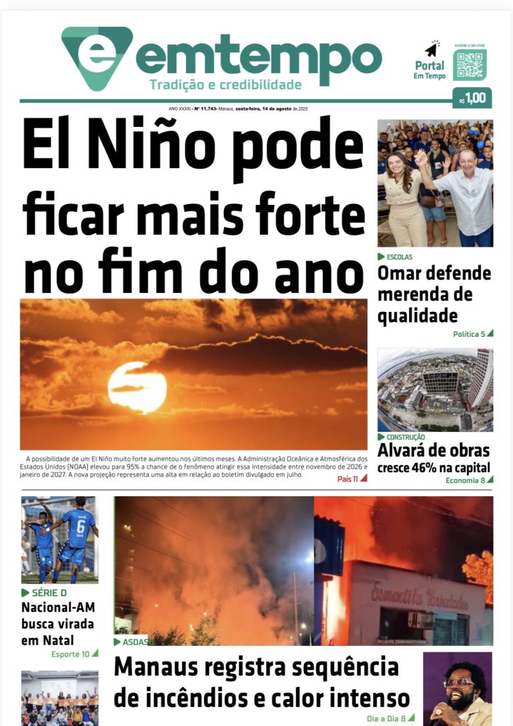 Jornal Em Tempo – sexta-feira, 14 de agosto de 2026