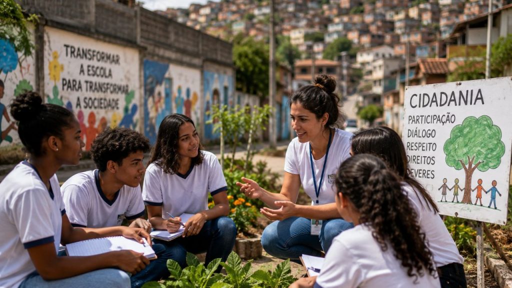 Discussão sobre gravidez na adolescência e cidadania nas escolas