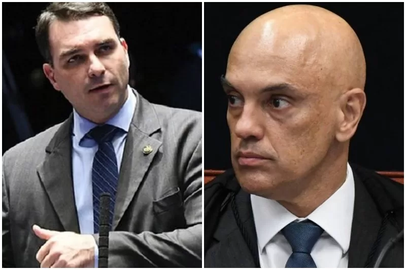 Flávio Bolsonaro defende saída de Alexandre de Moraes do STF após contrato de R$ 131 milhões