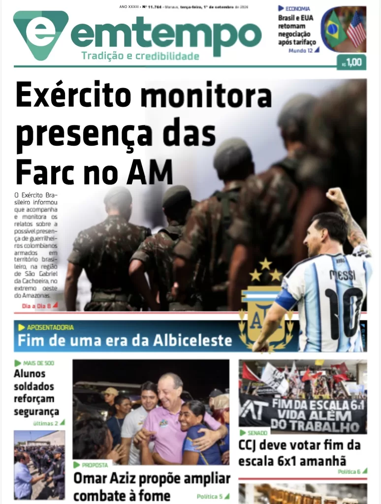 Edição do Jornal Em Tempo de 1º de setembro de 2026 já disponível