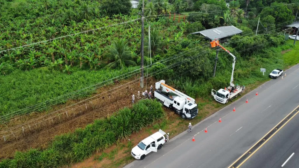 Âmbar Energia realiza mais de 6 mil intervenções na rede elétrica em uma semana