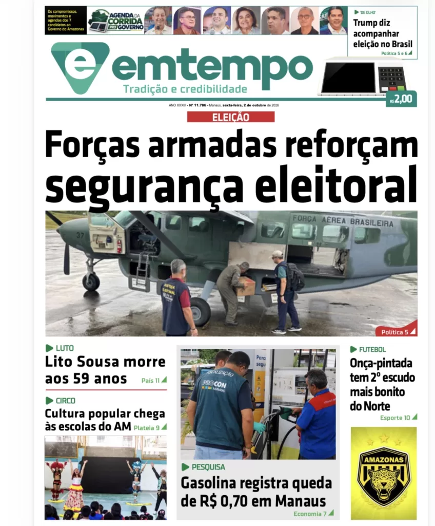 Jornal Em Tempo – sexta-feira, 2 de outubro de 2026