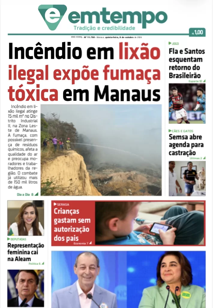 Jornal Em Tempo – quinta-feira, 8 de outubro de 2026