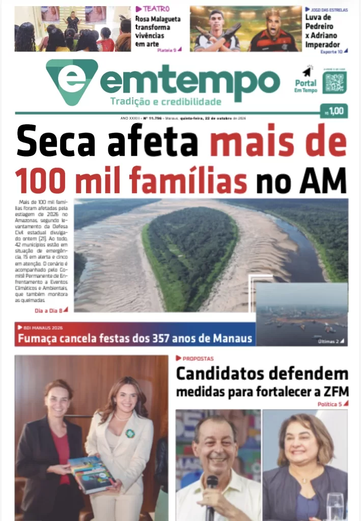 Jornal EM TEMPO – 22 de outubro de 2026