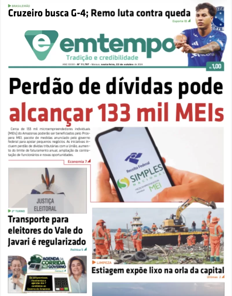 Jornal Em Tempo: Edição de 23 de outubro de 2026