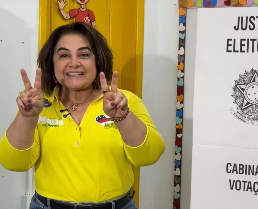 Maria do Carmo vota em Manaus e projeta disputa no segundo turno