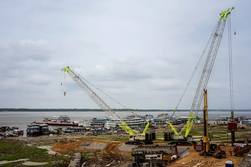 Obras do novo Porto da Manaus Moderna avançam com investimento de R$ 1 bilhão