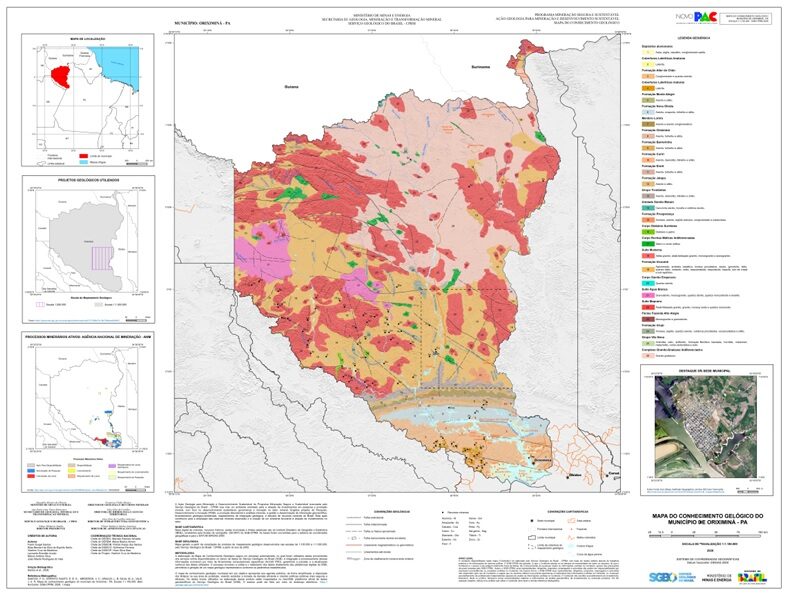 SGB lança mapas geológicos de 50 municípios mineradores na Amazônia