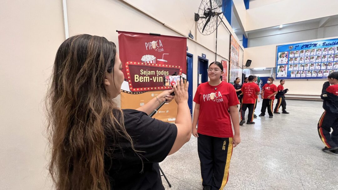 Pipoca em Cena promove oficinas de audiovisual em escolas públicas de Manaus