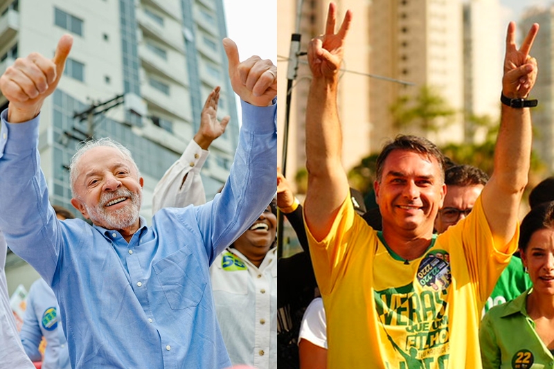 Lula e Flávio Bolsonaro empatam em 42% nas intenções de voto, diz pesquisa