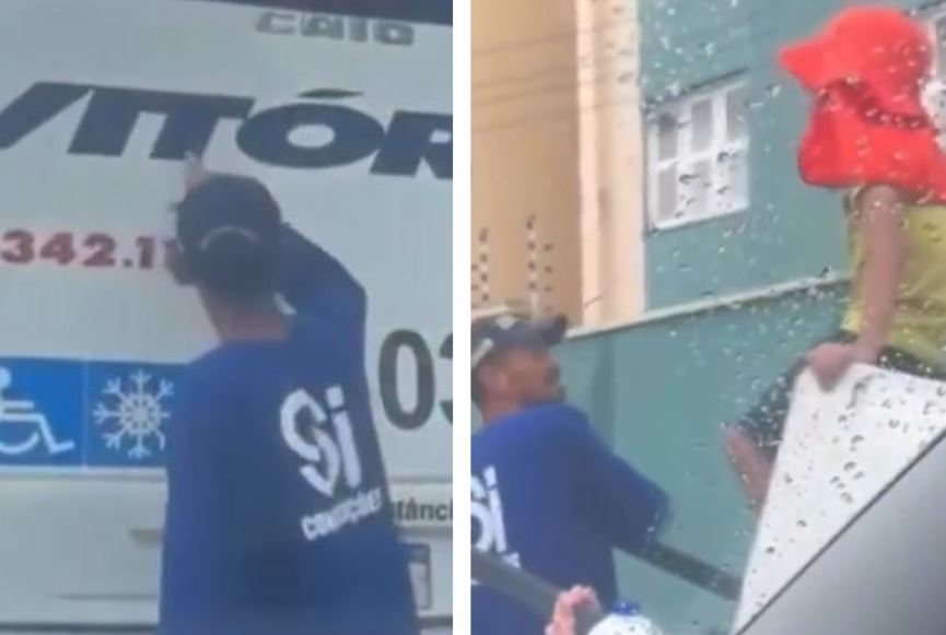 Pai ensina filho a ler em ônibus e emociona Fortaleza