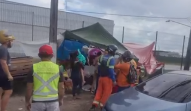 Acidente grave na Avenida do Turismo deixa cinco feridos em Manaus