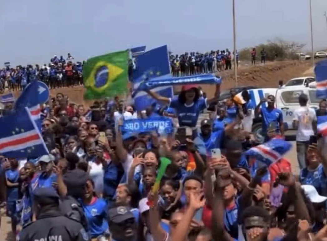 Festa na Praia: seleção de Cabo Verde é recebida em grande estilo