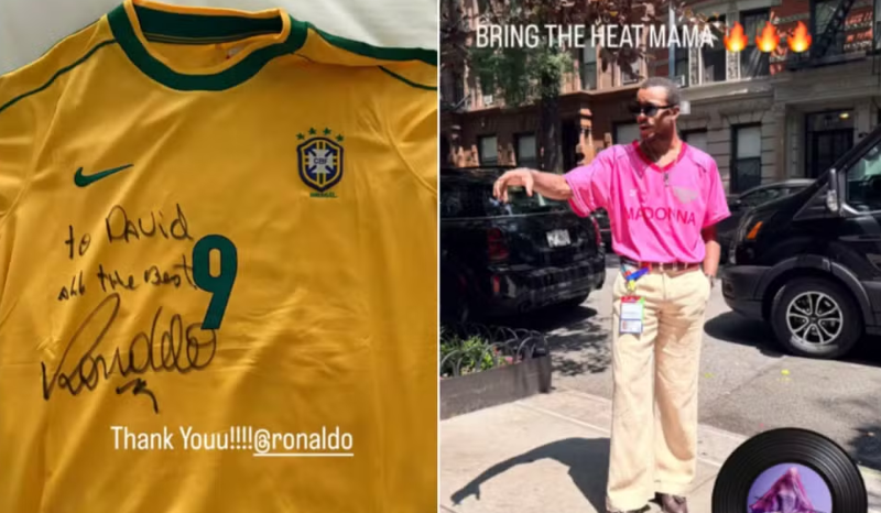 Ronaldo Fenômeno presenteia filho de Madonna após show na Copa