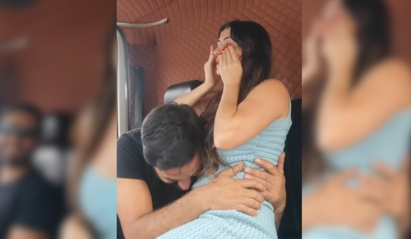 Após nove anos de tentativas, mulher surpreende marido com gravidez