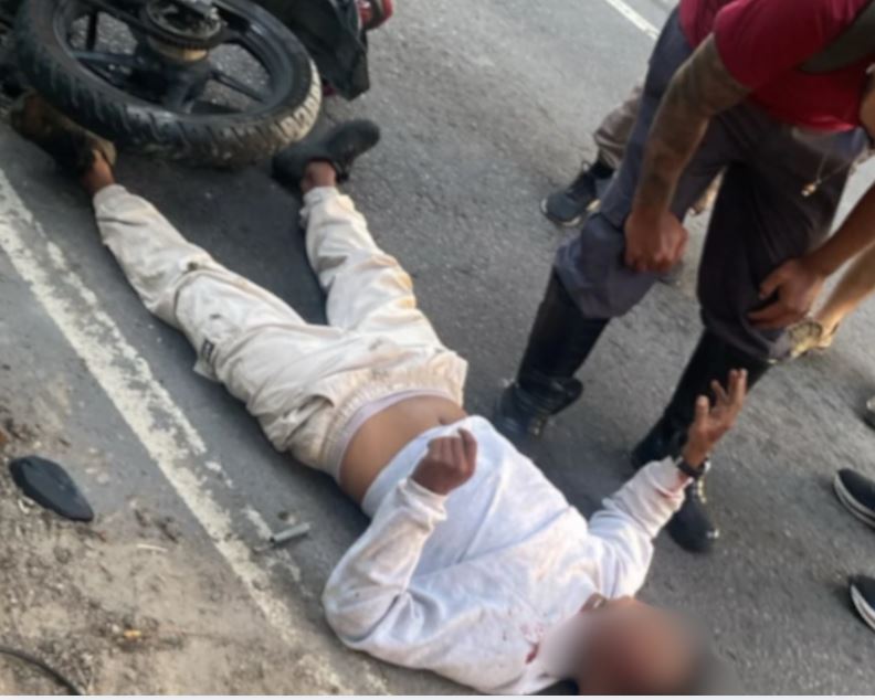 Homem fica gravemente ferido em acidente na Avenida Cosme Ferreira