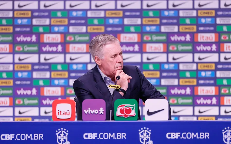 Convocação de Ancelotti tem aprovação de 74% dos brasileiros, aponta pesquisa