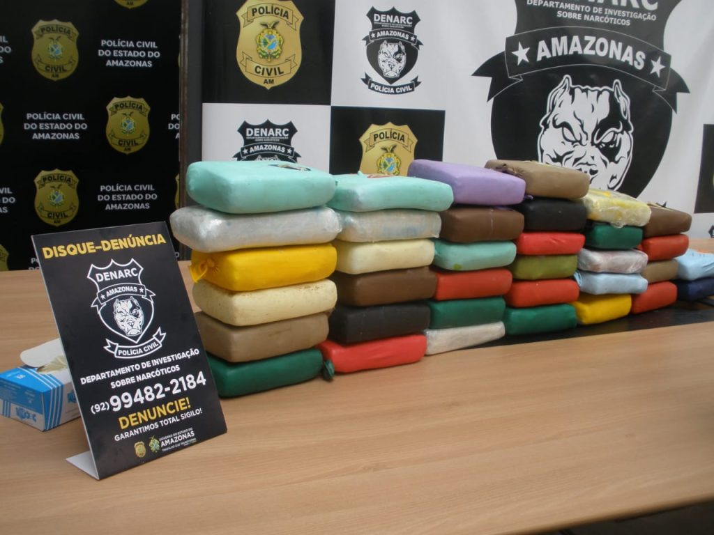 Polícia apreende 84 kg de drogas que seriam levados de Manaus para o Pará