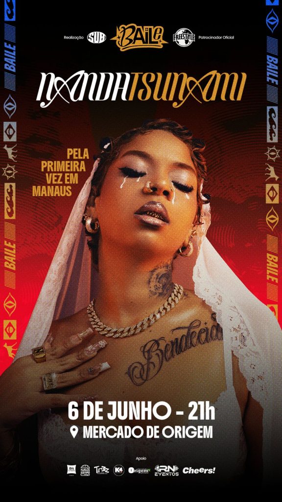 Nanda Tsunami se apresenta pela primeira vez em Manaus no Mercado de Origem