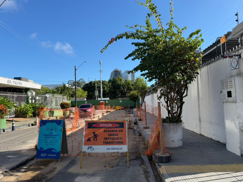 Ageman notifica Águas de Manaus por obra de esgoto paralisada no Nossa Senhora das Graças