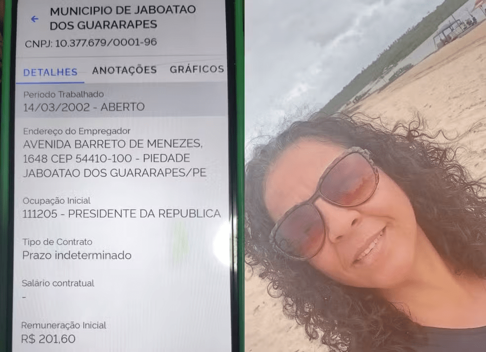 Técnica de enfermagem encontra registro como presidente da República em carteira digital