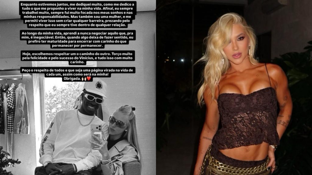 Virginia Fonseca anuncia fim do relacionamento com Vinícius Júnior