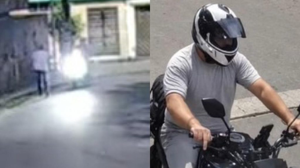 Câmeras registram criminoso circulando antes de assaltar mulher em Manaus