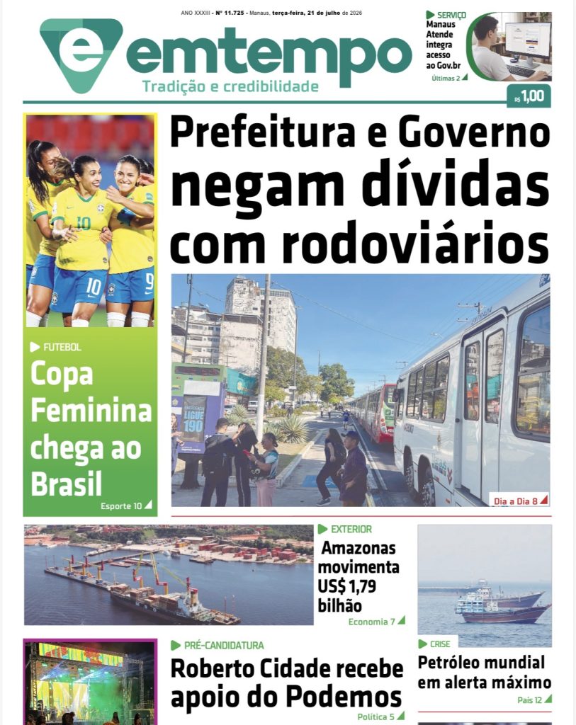 Jornal Em Tempo – terça-feira, 21 de julho de 2026