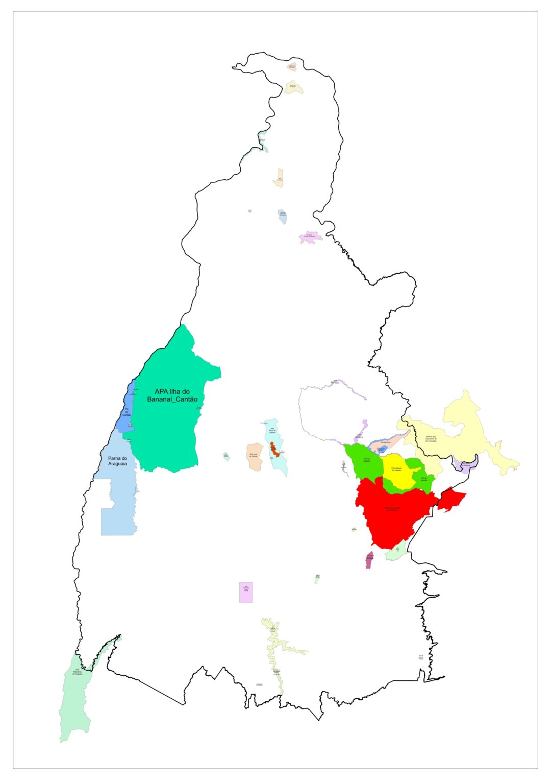 Mapas Georreferenciados das Unidades de Conservação do Tocantins Disponíveis