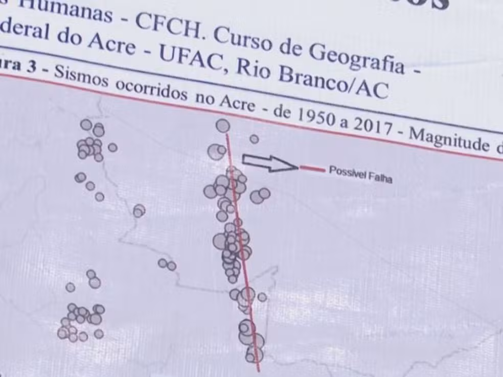 Estudo sugere falha geológica desconhecida em Tarauacá, no Acre