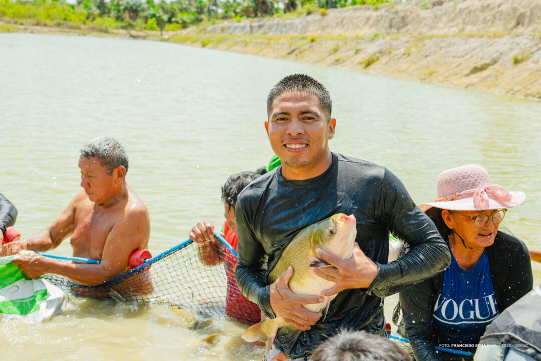 Despesca de 2 Toneladas de Tambaqui Marca Sucesso em Boa Vista